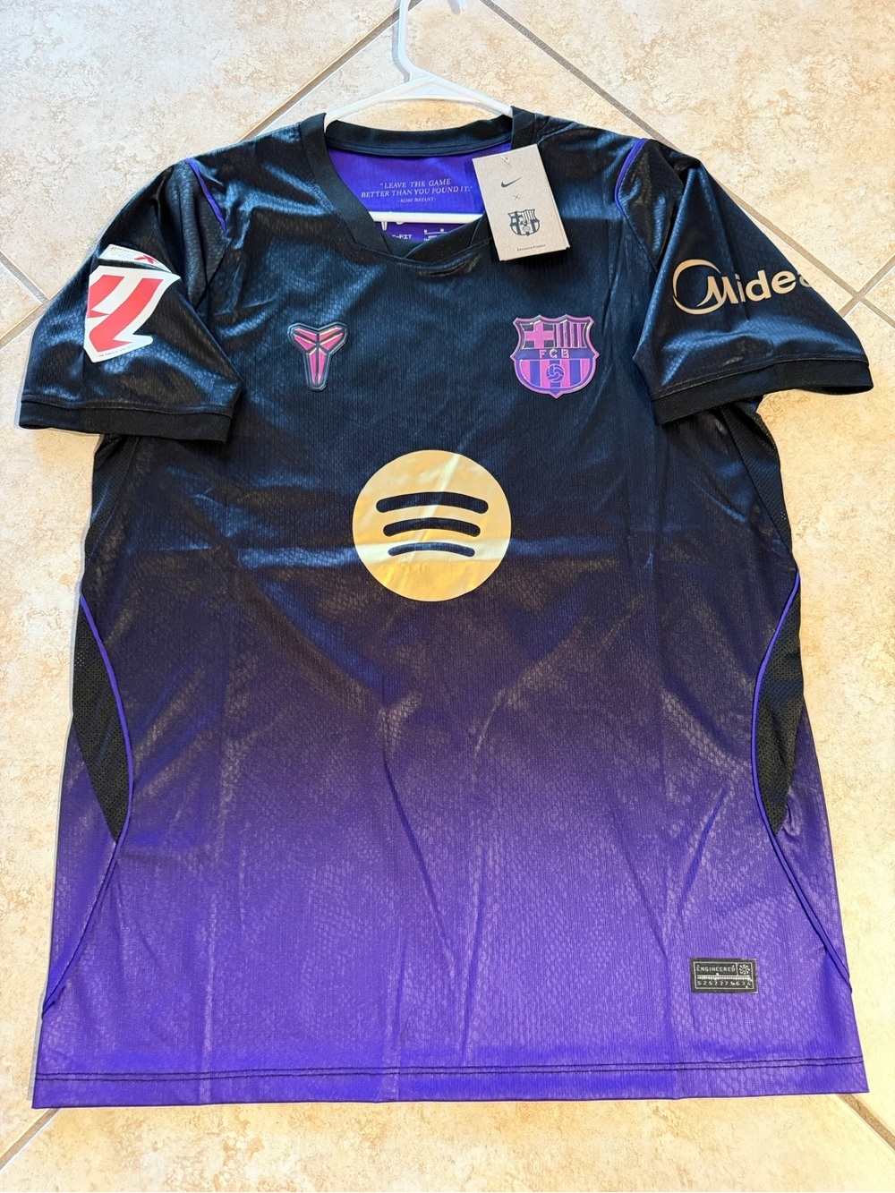 Barcelona Anthony Gordon 2026/27 Black Purple Soccer Jersey Men Size - Picture 2 of 4